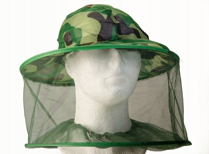 Fishing hat with mosquito net