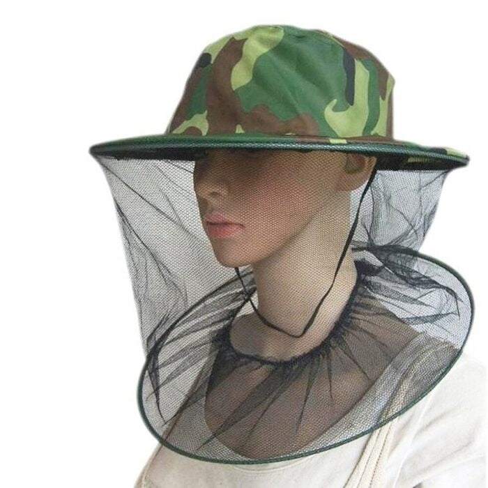 Fishing hat with mosquito net