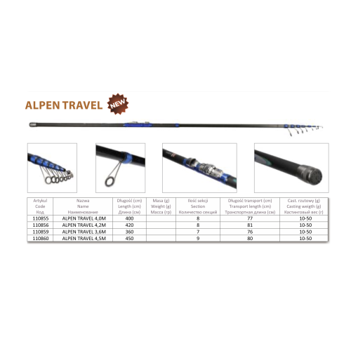 Alpen ferðast 10-50g