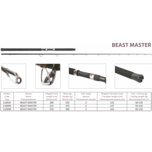 Beast Master 180cm 30-50lbs